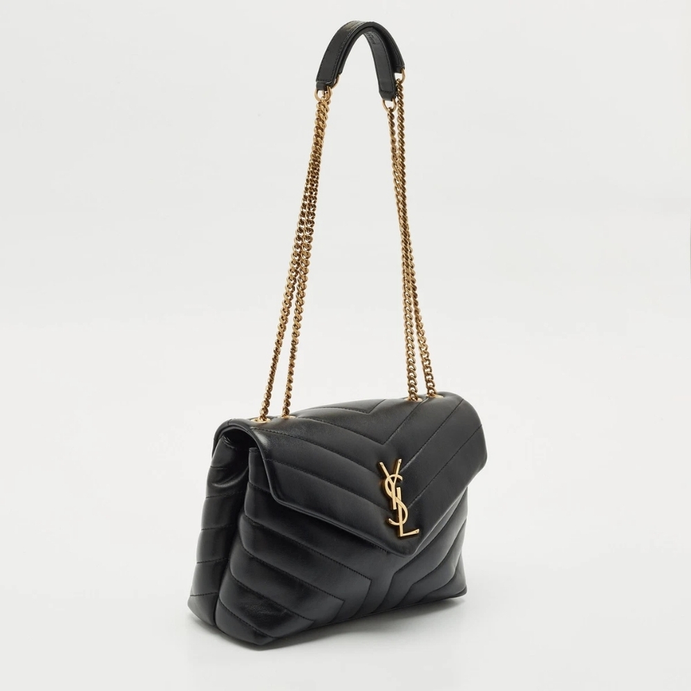 YSL SAINT LAURENT Loulou "Y" Small Quilted Leather Shoulder Bag MSRP $3,500 - Picture 4 of 16